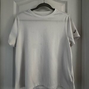 Asics White & Black Logo Athletic Tee